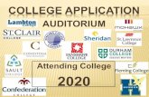 COLLEGE APPLICATION - Saunders Secondary Schoolsaunders.tvdsb.ca/en/resources/GUIDANCE/College... · 2020-01-15 · college application attending college 2020 auditorium. never a