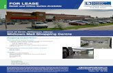 FOR LEASE...Property: Midtown Mall Shopping Centre is the largest shopping mall in Whitecourt providing 51,956 SF of indoor, air conditioned, shopping space. The mall offers a range