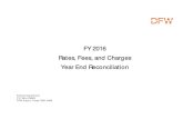 FY 2016 Rates, Fees, and Charges Year End …...Dallas/Fort Worth International Airport Rates, Fees, and Charges Year End Reconciliation Business Units Executive Summary Fiscal Year