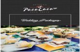 Wedding Packages - Food · ¨ Empanadas 2 ways w/ verde mayo: • Spicy chicken • Pumpkin, spinach & fetta ¨ Pulled beef sliders; succulent pulled beef w/ chipotle slaw on a fresh