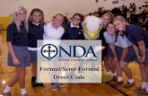 Formal/Semi-Formal Dress Code - NDA€¦ · Pinning and Fabric Inserts • No pinning will be allowed as an alteration for a dress if the dress does not meet dress code without the