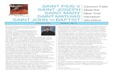 SAINT PIUS V Cannon Falls SAINT JOSEPH SAINT MARY SAINT › ~stpiusvcf › pdf_forms › weeklybulletins › 6-8... · PDF file 2014-06-06 · SAINT PIUS V Cannon Falls SAINT JOSEPH