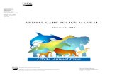 ANIMAL CARE POLICY MANUAL - utep.edu Care... · Animal Care Policy Manual. Policy. Number Date Table of Contents 1. October 16, 2015. Control of Tuberculosis in Regulated Elephants