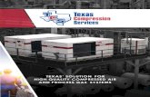 TEXAS’ SOLUTION FOR HIGH QUALITY …...2018/07/11  · TEXAS’ SOLUTION FOR HIGH QUALITY COMPRESSED AIR AND PROCESS GAS SYSTEMS WHO WE ARE TEXAS Compression Services supplies and