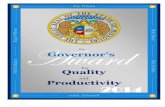 2014 Governor’s AwArd - The Center for Management and … · 2014 Governor’s AwArd for Quality and Productivity Program Description The Governor’s Award for Quality and Productivity