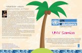brochure final 2 - United Nations Development … › content › dam › samoa › docs › UNDP_WS_UN…c "Volunteerism is universal and strengthens social inclusion, solidarity