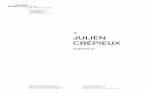 JULIEN CRÉPIEUX€¦ · JULIEN CRÉPIEUX- GALERIE JÉRME POGGI, PARIS + Travelling Kid, 2011, is a sequence shot in a landscape.In broad daylight, camera tracking along a forest,