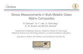 Stress Measurements in Bulk Metallic Glass Matrix Compositespublic.lanl.gov/clausen/ACNS2002.pdfStress Measurements in Bulk Metallic Glass Matrix Composites B. Clausen †, S.-Y. Lee