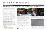 Niftynotes - St. Mary's Sitestmarysarnold.org.uk/files/Jul18NN_Layout-1.pdfLowdham, Caythorpe and Gunthorpe. JAMES MORING – Following an internship with All Hallows, Bow, London