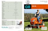 GR2120-2 KUBOTA LAWN & GARDEN TRACTORS GR GR2120 · below standard 2wd lawn tractors. Offering precise control and exceptional traction with ‘Glide Steer’, GR2120 tractors not