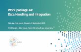 Work package 4a: Data Handling and Integration...Reproduction permitted with due ©Concaweacknowledgement Work package 4a: Data Handling and Integration Cat-App final event, Brussels,
