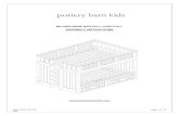pottery barn kids - assets.pkimgs.com€¦ · Contact pottery barn kids for replacement parts and instructional literature if needed. ... • Only use the 9" thickness mattress on