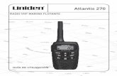 Atlantis 270 270om_SP.pdf · 2017-11-29 · S-2 Manual de instrucciones de la radio Atlantis 270 Especificaciones de impermeabilidad La radio Atlantis 270 es sumergible y cumple con