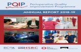 ANNUAL REPORT 2018-19 - PQIP Annual Report 2018...support for research staffing from their local Clinical Research Network (CRN) as a result of recruiting patients to PQIP. On 6 August