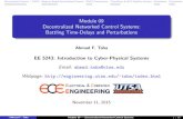Module 09 Decentralized Networked Control Systems ...engineering.utsa.edu/ataha/wp.../10/EE5243_Module9.pdf · 1 Decentralized control: intro and deﬁnition 2 Applications of decentralized