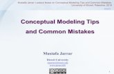 Conceptual Modeling Tips and Common Mistakes - Jarrar · [11] Mustafa Jarrar: Towards Methodological Principles For Ontology Engineering. PhD Thesis. Vrije Universiteit Brussel. (May2005)