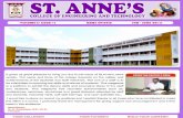 St.Anne's CETAssistant Professor, presented a paper on "Adaptive Hardware Design for Computing Efficient Singular Value Decomposition in MIMO-OFDM System" in NCRDSET'16 at St.Anne's