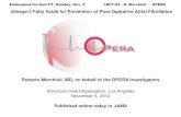 Omega-3 Fatty Acids for Prevention of Post-Operative Atrial Fibrillationintranet.cardiol.br/coberturaonline/slides/OPERAslides.pdf · 2012-11-06 · Omega-3 Fatty Acids for Prevention