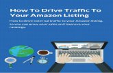 Your Amazon Listing - landingcube.com › wp-content › uploads › 2018 › 02 › ... · • Create Google AdWords retargeting audiences. • Track AdWords conversions with Google