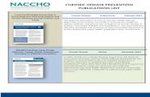 CHRONIC DISEASE PREVENTION PUBLICATIONS LIST › uploads › downloadable-resources › ... · 2020-03-12 · CHRONIC DISEASE PREVENTION PUBLICATIONS LIST Roadmap for Chronic Disease