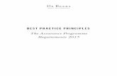 BEST PRACTICE PRINCIPLES The Assurance … requirements 2015.pdfand Pearls, revised 2003. CIBJO World Jewellery Confederation (CIBJO) ‘Blue Book’, comprising the Diamond Book,