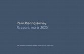 Rekrutteringssurvey Rapport, marts 2020...Rekrutteringssituationen på RAR og brancher Marts 2020 LANDSTAL MARTS 2020 6 Tabel 1: Den forgæves rekrutteringsrate (FRR) fordelt på brancher