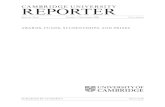 AWARDS, FUNDS, STUDENTSHIPS, AND PRIZES · University awards: Notice This issue of the Reporter gives details of the Studentships, Scholarships, Prizes, and other awards announced