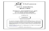 CITY COUNCIL MEETING - Oshawaapp.oshawa.ca/agendas/City_Council/2008/09-22/... · City Councillor Maryanne Sholdra (Wards One and Three) CITY COUNCIL MEETINGS City Council meetings