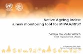 Active Ageing Index: a new monitoring tool for MIPAA/RIS? · 2014-12-05 · Active Ageing Index:* aims & policy context methodological approach results for 27 EU countries next steps