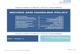 MOVING AND HANDLING POLICY€¦ · Assessment of People . Appendix 6 Moving and Handling (people) Assessment Flow Chart . Appendix 7 Moving and Handling Training Matrix . Appendix