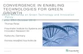 CONVERGENCE IN ENABLING TECHNOLOGIES FOR GREEN … · 2016-03-29 · OECD Workshop on Green Technology and Innovation Policy Paris, 25th October 2010 CONVERGENCE IN ENABLING TECHNOLOGIES