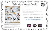 Sight Word Action Cards - cdn.thisreadingmama.com · Sight Word Action Cards These sight word action cards are a fun, multi-sensory way to practice sight words and letter formation