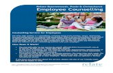 Employee Counselling - Relate Bournemouth, Poole ... · PDF file Employee Counselling Counselling Service for Employees We offer high quality 1:1 counselling, covering issues from