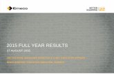 IAN TESTROW, MANAGING DIRECTOR & CHIEF EXECUTIVE OFFICER ... · 1 2015 full year results 27 august 2015 ian testrow, managing director & chief executive officer greg hawkins, executive