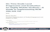 On-Time Grade Level Progression and Graduation …...On-Time Grade Level Progression and Graduation for Highly Mobile Students—A Guide to Implementing RCW 28A.320.192 2019 Martin