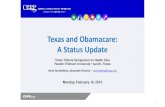 Texas and Obamacare: Click to edit Master title style A Status …forabettertexas.org/images/HW_2015_TX_ACAupdate_presentation.pdf · Click to edit Master title style Click to edit