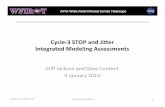 Cycle3STOPandJier Integrated(Modeling(Assessments( › science › sdt › meetings › ... · Cycle3STOPandJier Integrated(Modeling(Assessments(Cliﬀ%Jackson%and%Dave%Content 9%January%2014%