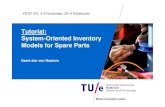 Tutorial: System-Oriented Inventory Models for Spare Parts · System-Oriented Inventory Models for Spare Parts Geert-Jan van Houtum ... for recoverable item control, Operations Research