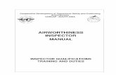 AIRWORTHINESS INSPECTOR MANUAL - International Civil Aviation … Inspectors... · 2013-06-25 · 1.2.2 The activities of the Airworthiness Inspectors will be governed by the following:-
