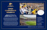 OPEN CORPORATE - Australian Football League Tenant... · The ultimate outdoor VIP experience every football fan wants to experience. Open Corporate Reserve’s (OCR’s) offer the