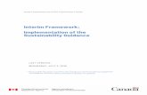 Interim Framework: Implementation of the Sustainability Guidance · 2019-07-03 · Interim Framework: Implementation of the Sustainability Guidance Canadian Environmental Assessment