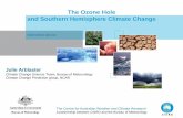 The Ozone Hole and Southern Hemisphere Climate Change · The Ozone Hole and climate change NASA Ozone depletion over Antarctica of more than 50% compared to 1980 levels Predominantly