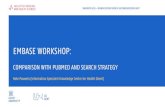 EMBASE WORKSHOP - KCGG · INDEXING IN EMBASE Indexing in Embase = linkage with as many terms as required to describe the content, with a special focus on drugs, devices and diseases
