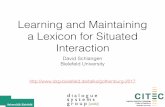 Learning and Maintaining a Lexicon for Situated Interaction · Referential Interaction primarily: ReferIt corpus (Berg et al.) • ReferIt corpus (Kazemzadeh et al. 2014): 20k images