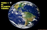 TEMA 1 EL MEDIO FISICO DE LA PLANETA TIERRA · TEMA 1 EL PLANETA TIERRA. 1.- FORMA Y DIMENSIONES La Tierra tiene una forma esférica ligeramente achatada por los polos. Su diámetro