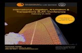 International Litigation, Arbitration & Transactions (ILAT ...internationallawsection.org/wp-content/uploads/... · Sponsored by Platinum Sponsor Transperfect International Litigation