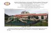 Saint Barbara Greek Orthodox Church · 2018-09-05 · Saint Barbara Greek Orthodox Church 7671 North Lockwood Ridge Road • Sarasota, Florida 34243 Rev. Fr. John Bociu, Presbyter