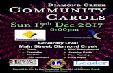 Diamond Creek Community Carols 2017 Page 1 · PDF file Page 4 Diamond Creek Community Carols 2017 A Virgin Conceives Luke 1:26 - 37 (edited) God sent the angel Gabriel to the town