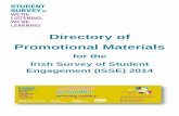Directory of Promotional Materials - Trinity College Dublin › dean_students › assets › pdf... · HARD COPY PROMOTIONAL MATERIALS (enclosed) Items being delivered to each participating