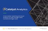 Cross-matter reporting and visual analytics to help manage ... › pdfs › brochures › Catalyst_Analytics_Bro… · Catalyst Analytics can also include information on law firm